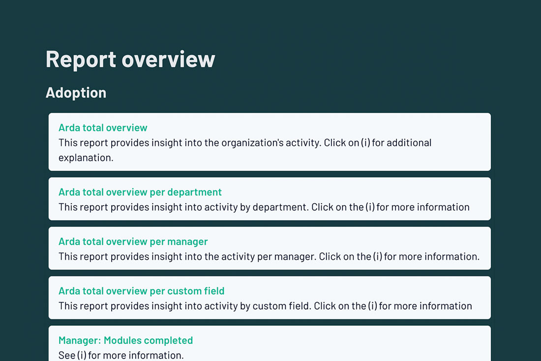 Arda reports