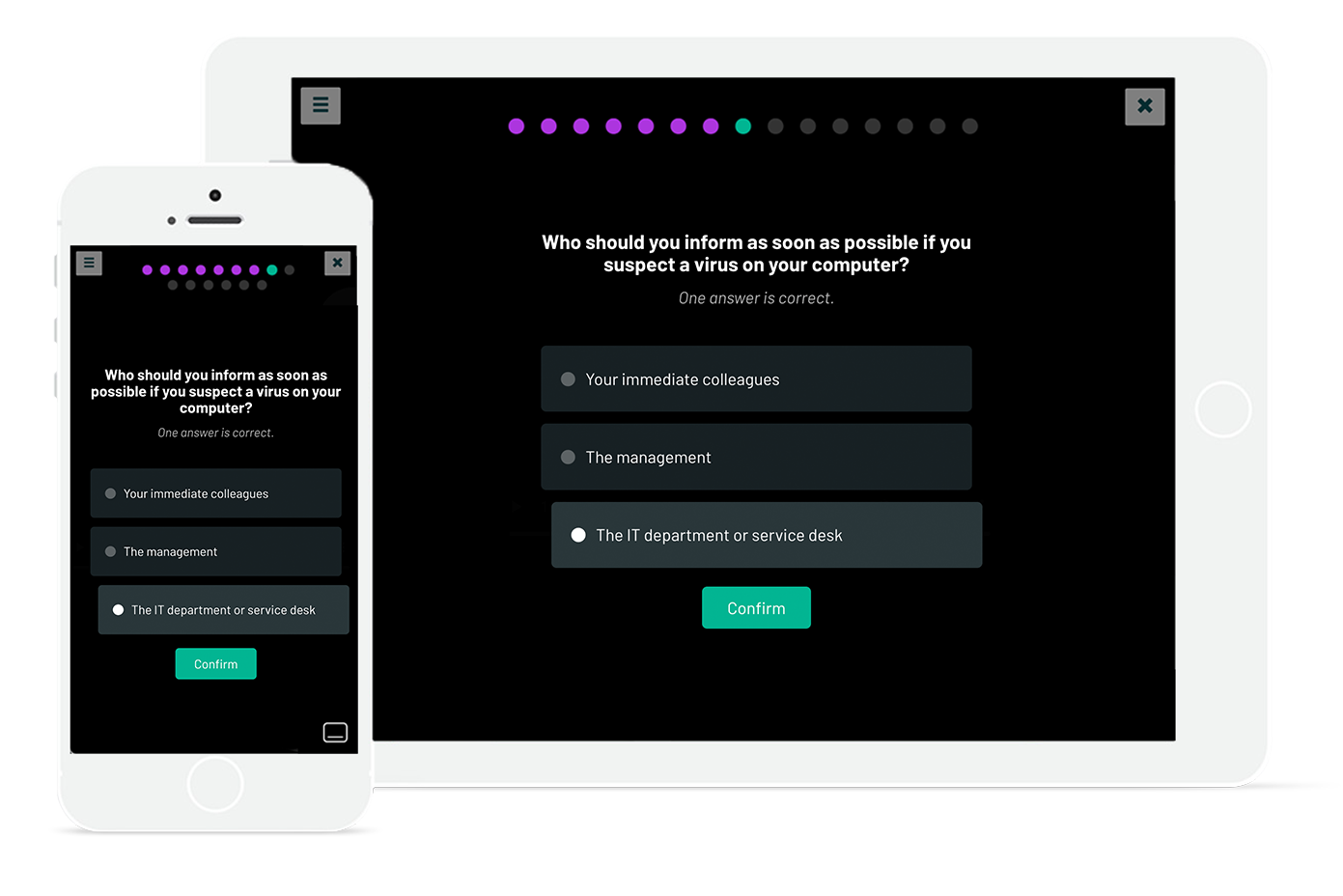 The film is regularly interrupted for a question or moment of reflection.